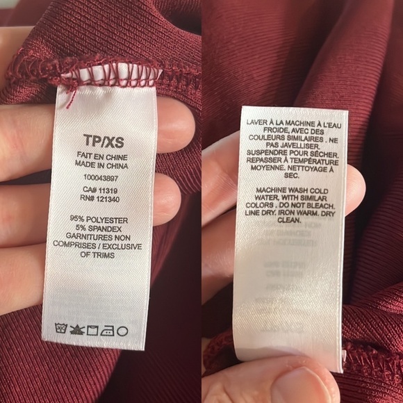 DYNAMITE Sleeveless Crew Neck Dress Maroon XS - Picture 9 of 12